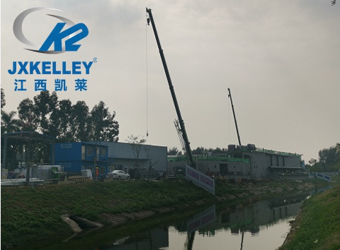 baf曝氣生物濾池陶粒濾料安裝現(xiàn)場(chǎng)